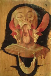 Dibujo anatómico de la cabeza